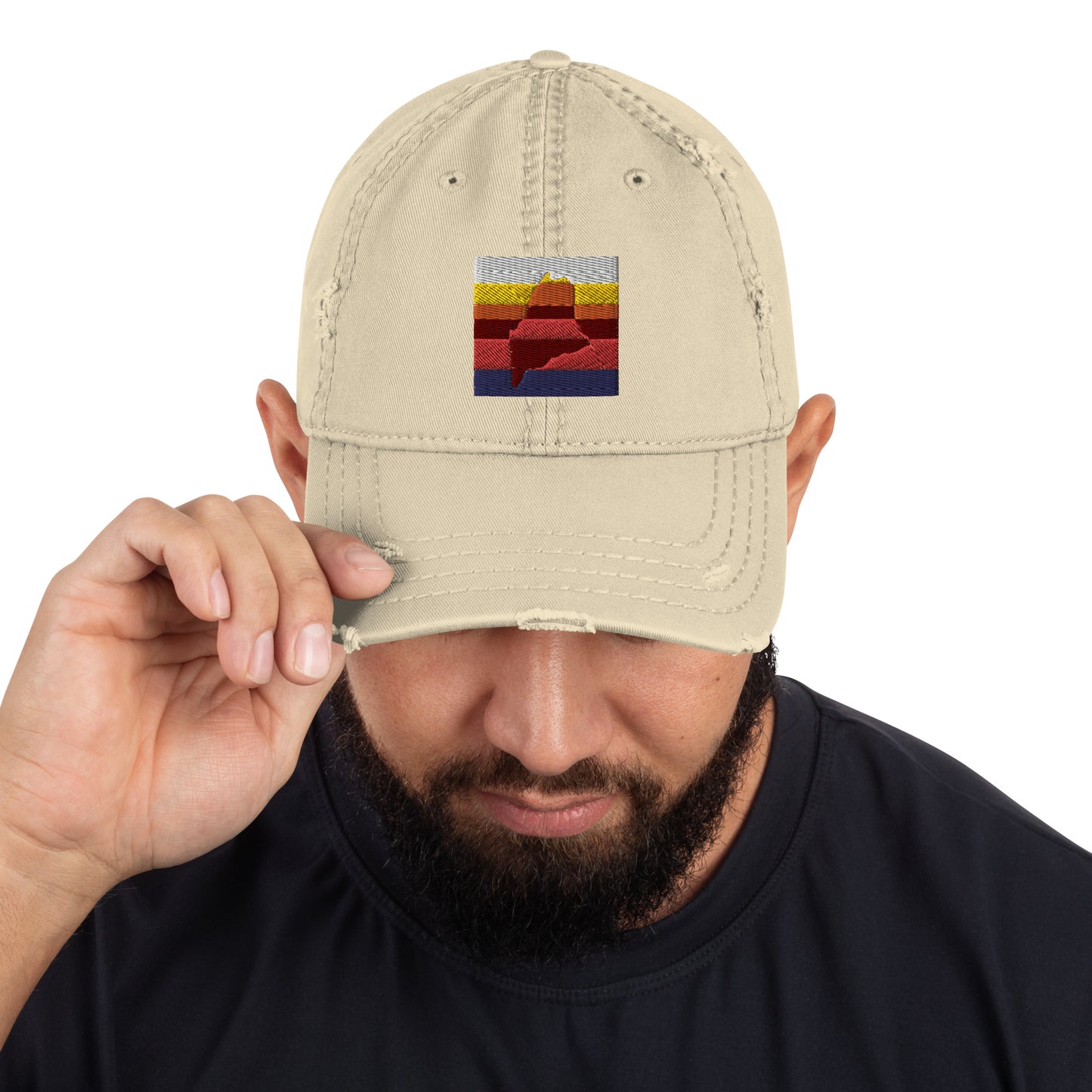 Maine VHS T-120 Distressed Dad Hat