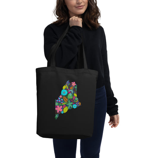 Maine Neon Eco Tote Bag