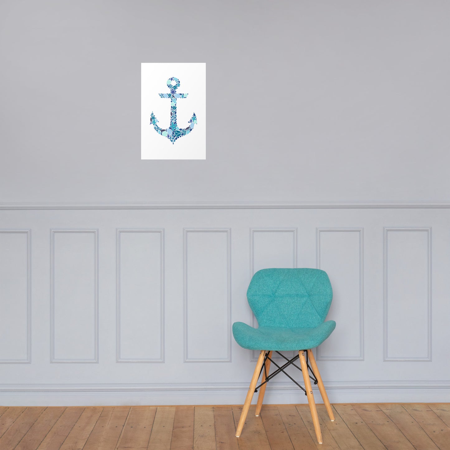 Floral Anchor Poster