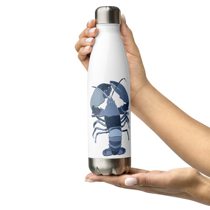 Denim Lobster Stainless Steel Water Bottle