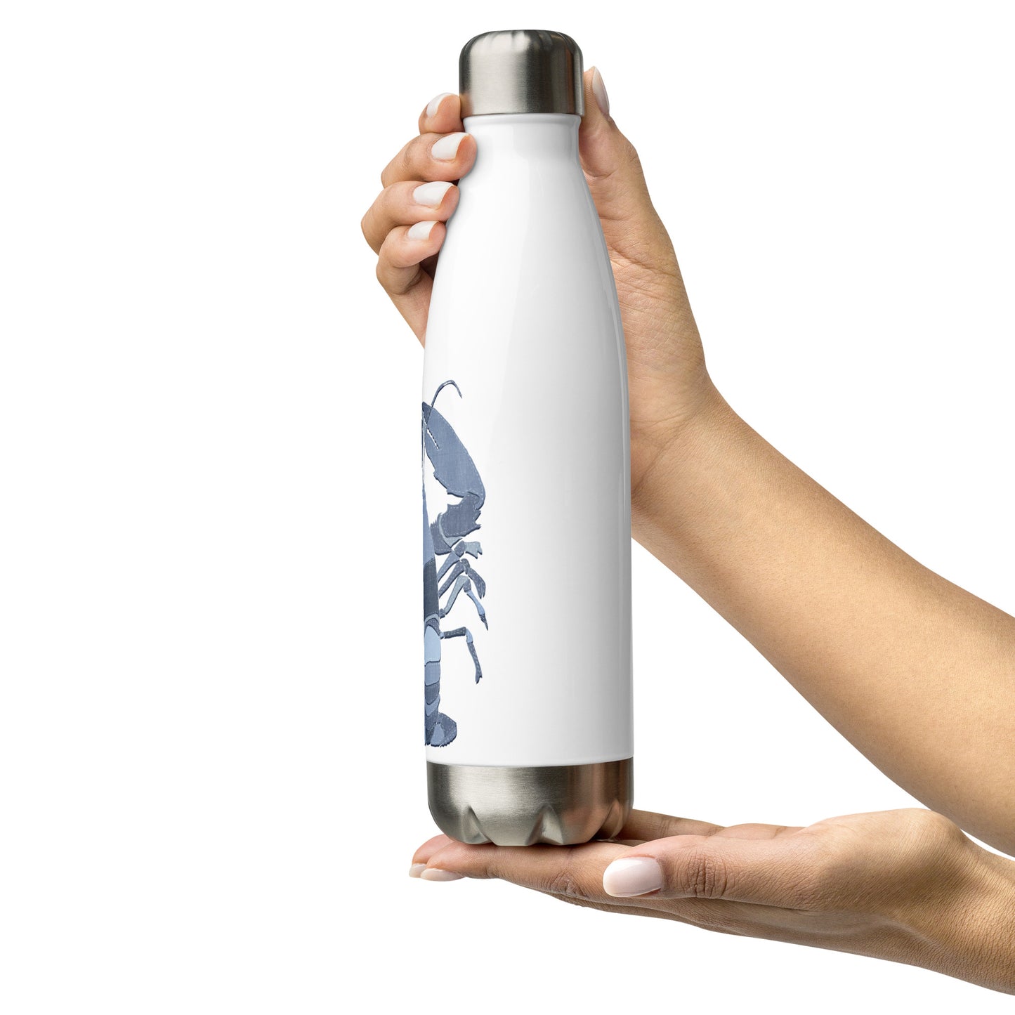 Denim Lobster Stainless Steel Water Bottle