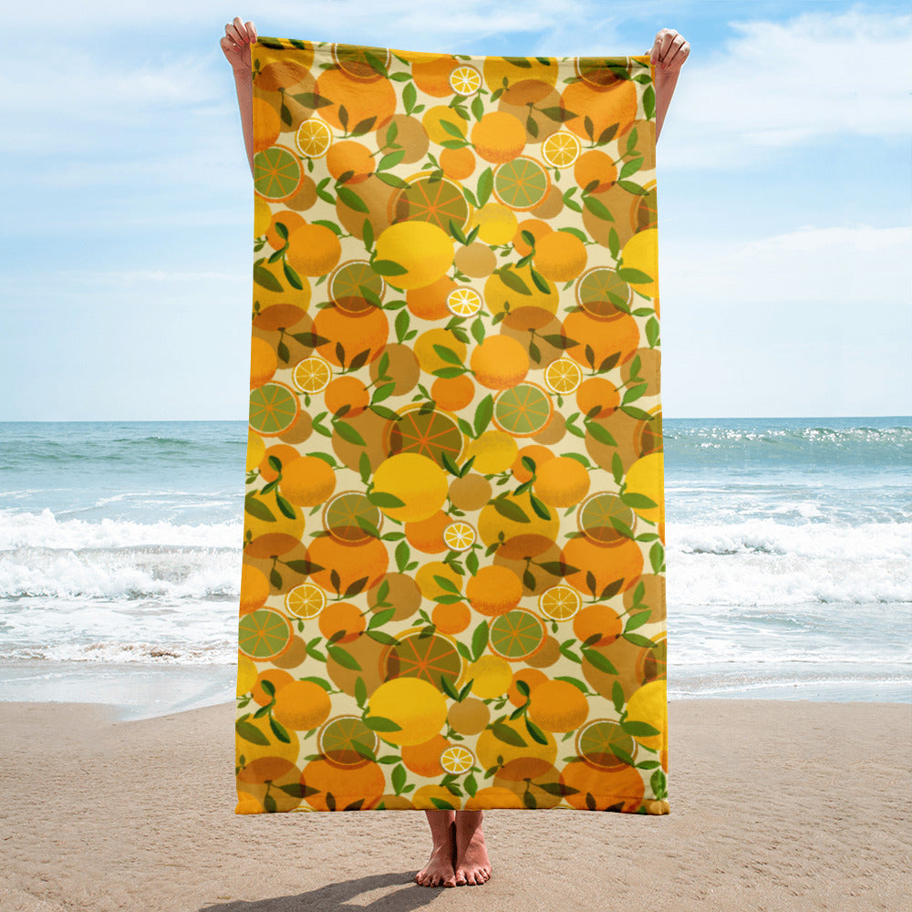 Retro Lemons Towel