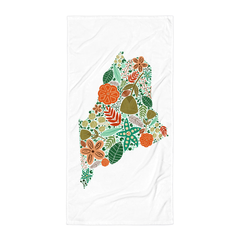 Maine Floral Towel