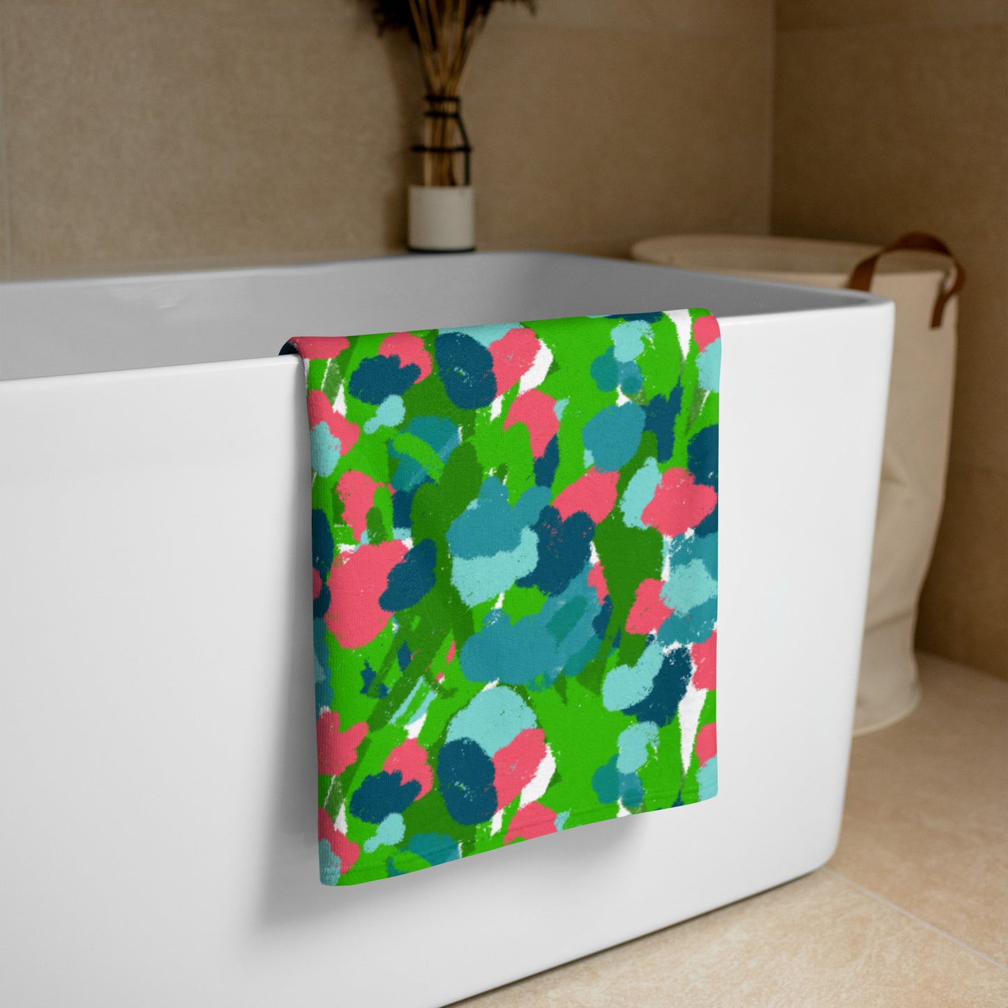 Gouache Garden Towel