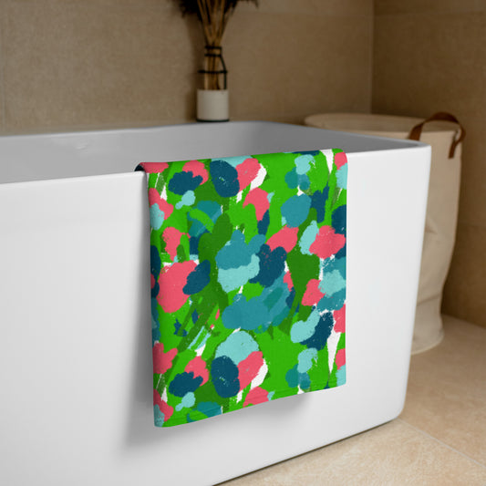 Gouache Garden Towel