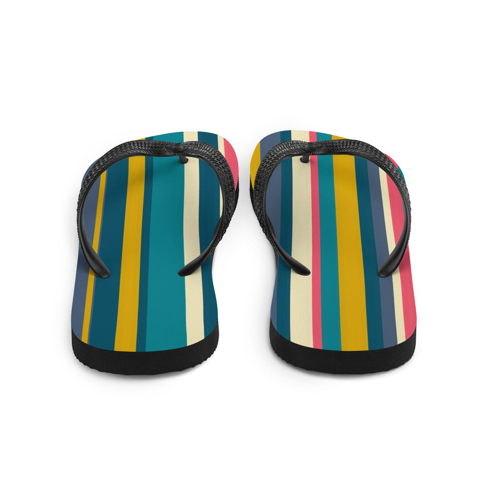 Bright Stripe Flip-Flops