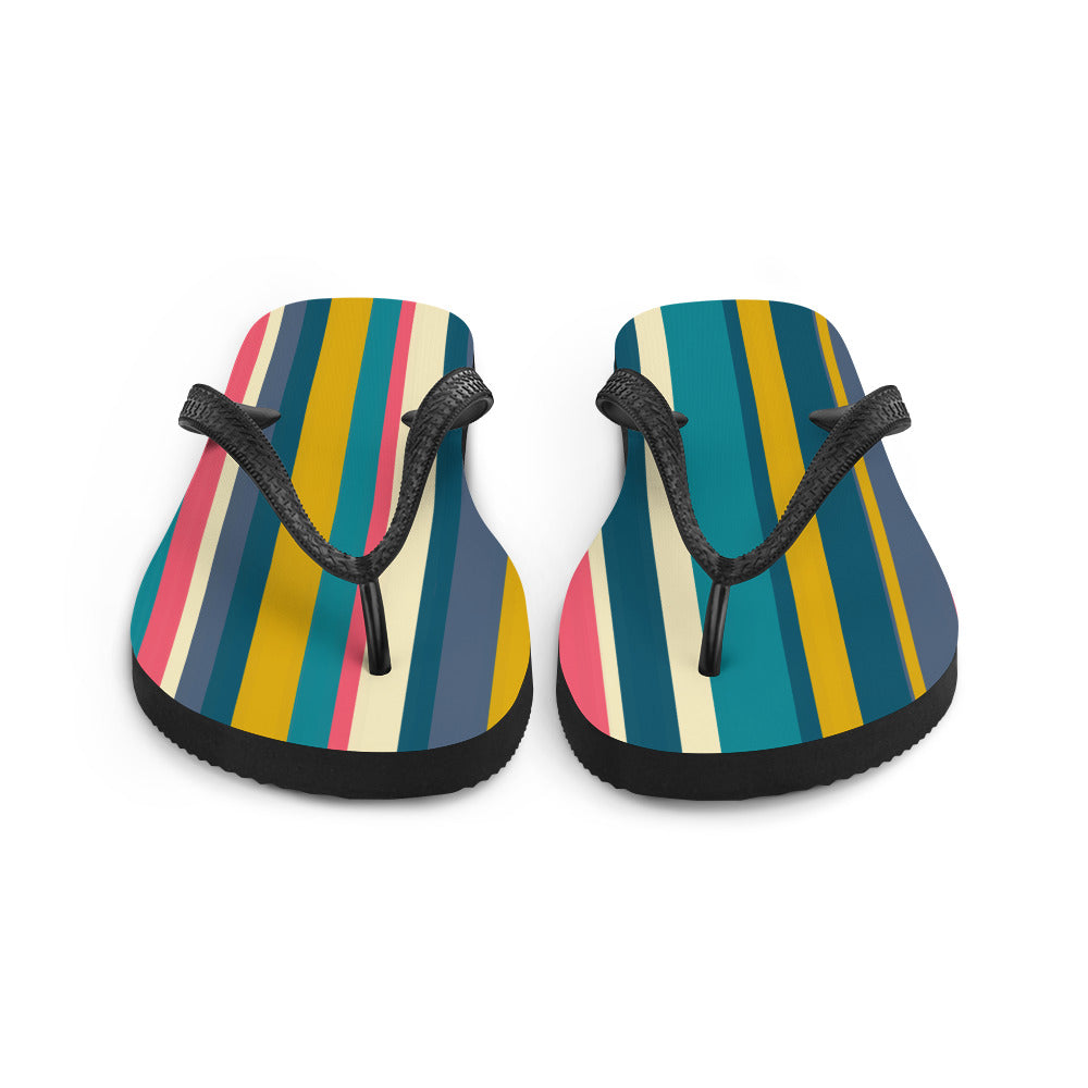 Bright Stripe Flip-Flops