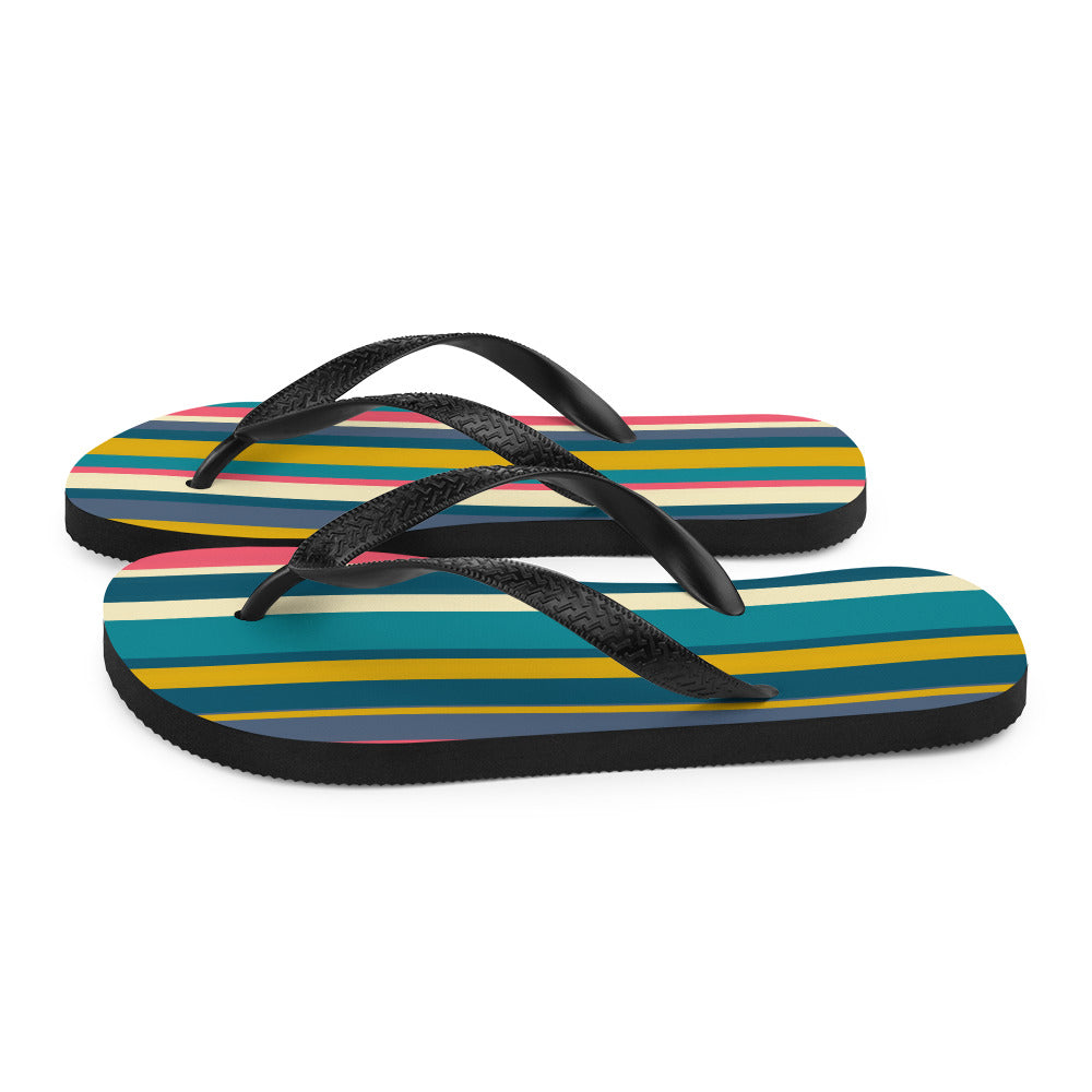 Bright Stripe Flip-Flops