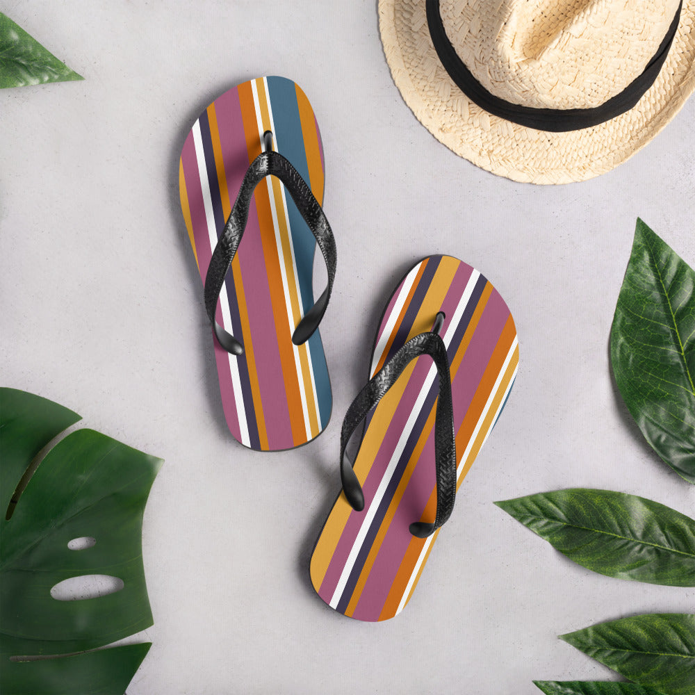 Mod Stripe Flip-Flops