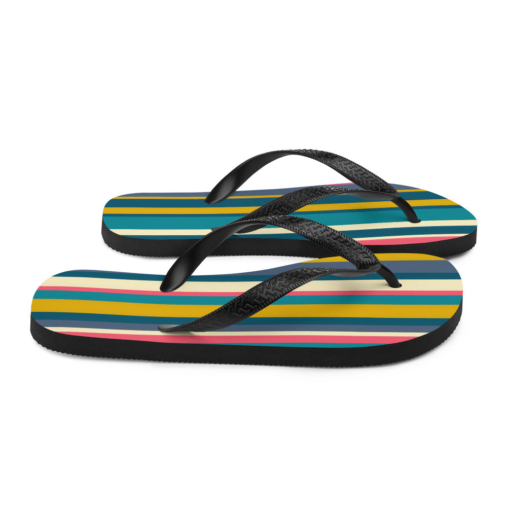 Bright Stripe Flip-Flops