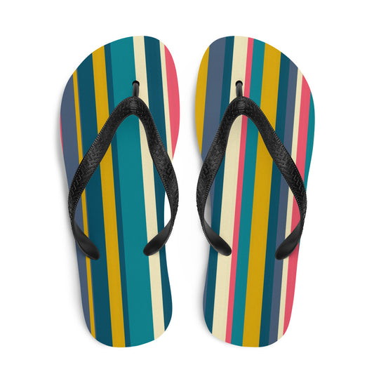 Bright Stripe Flip-Flops