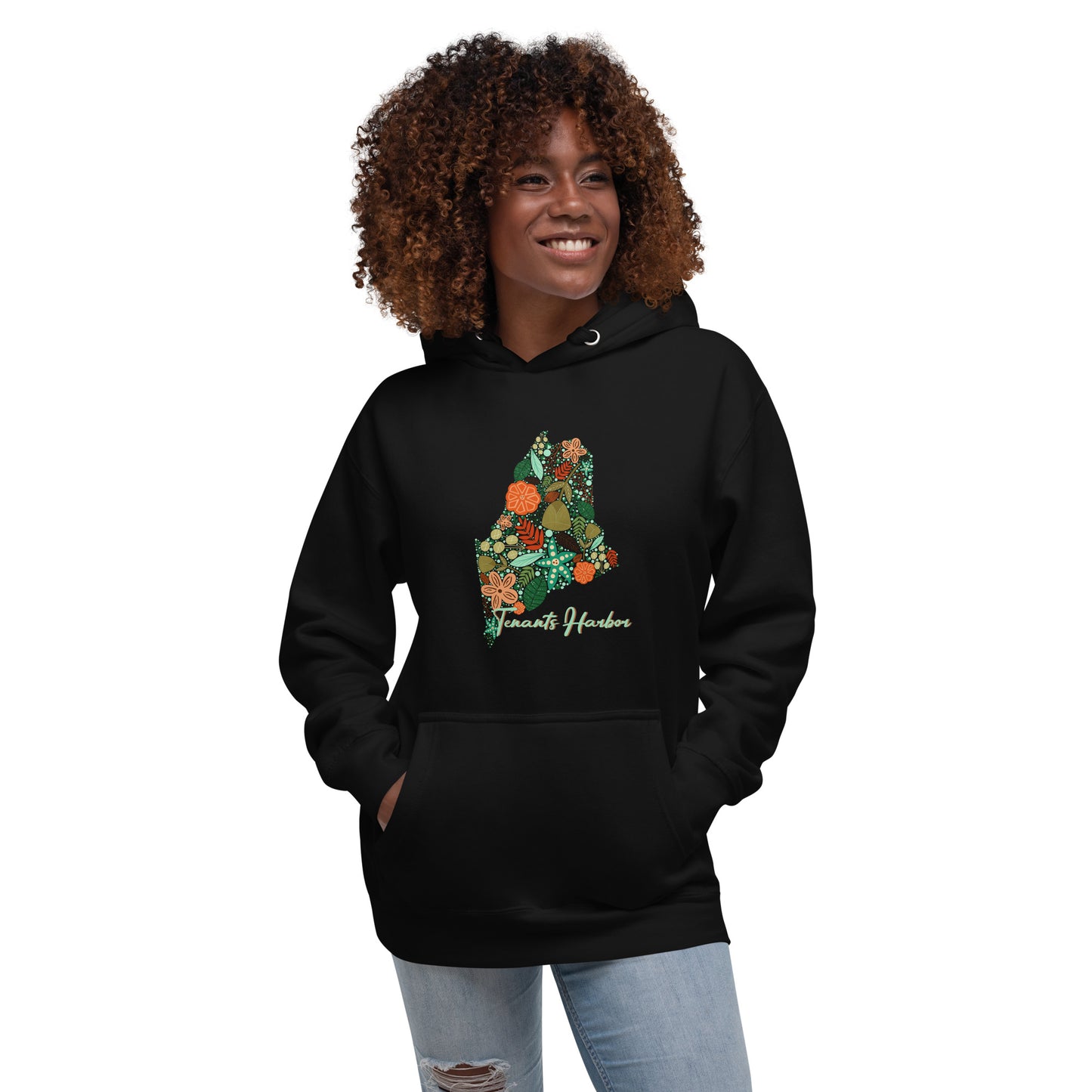 Tenants Harbor Floral Unisex Hoodie