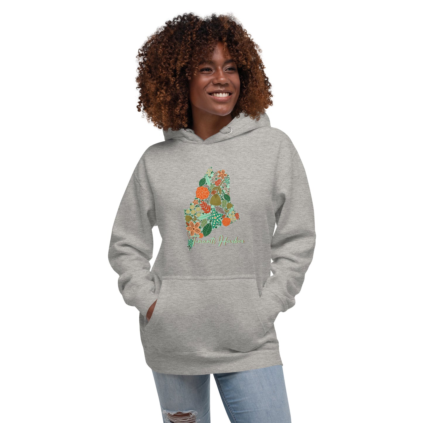 Tenants Harbor Floral Unisex Hoodie