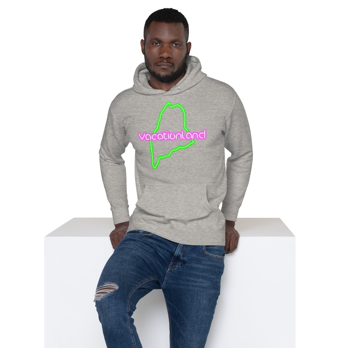 Maine Neon, Unisex Hoodie, Vacationland