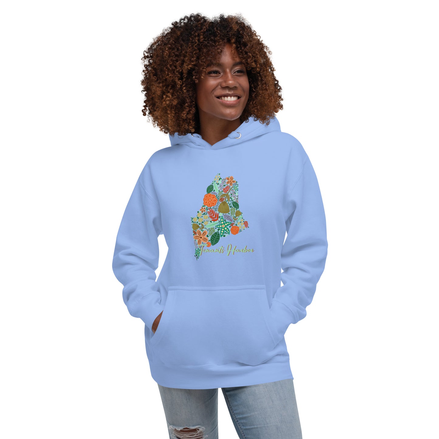 Tenants Harbor Floral Unisex Hoodie