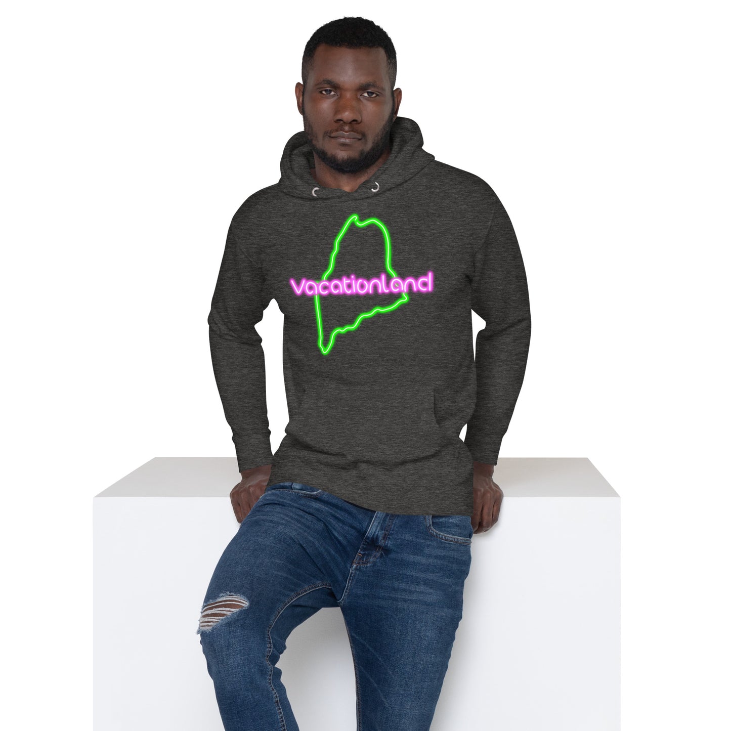 Maine Neon, Unisex Hoodie, Vacationland