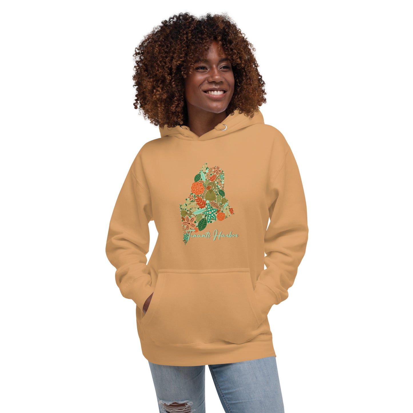 Tenants Harbor Floral Unisex Hoodie