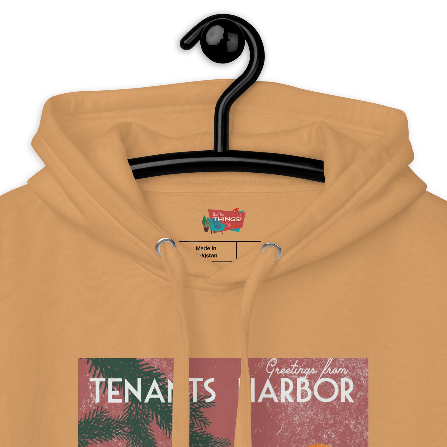 Tenants Harbor Vintage Postcard Unisex Hoodie