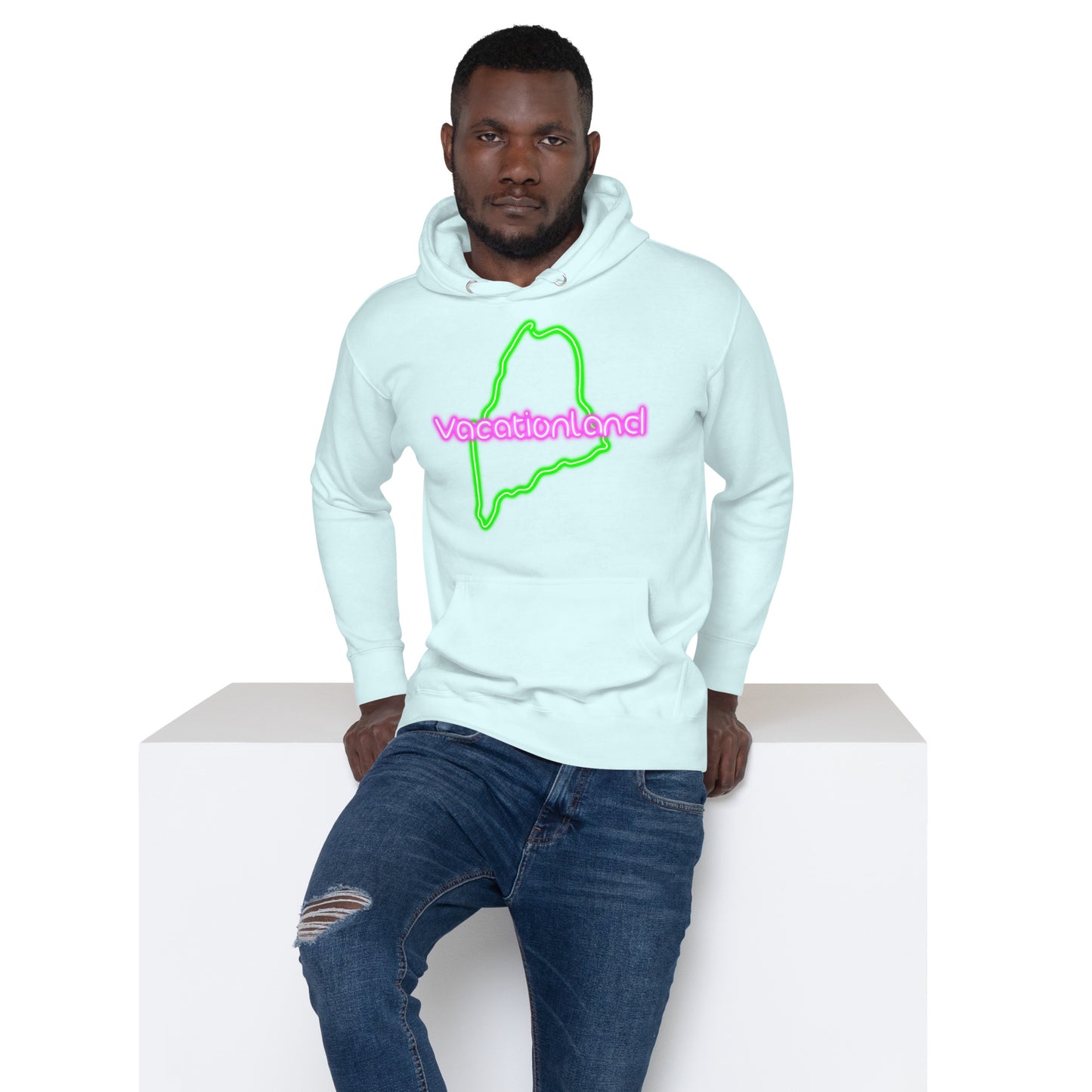 Maine Neon, Unisex Hoodie, Vacationland