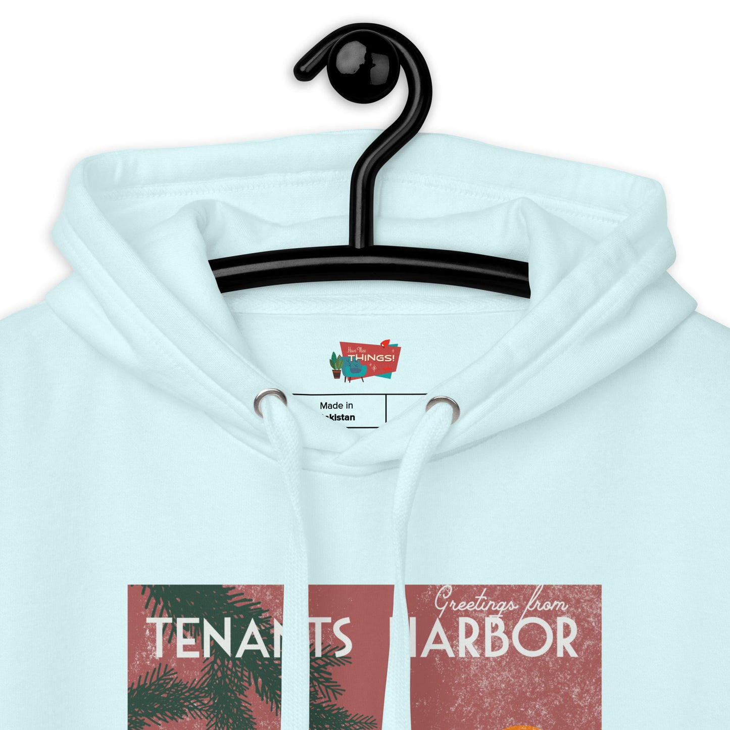 Tenants Harbor Vintage Postcard Unisex Hoodie