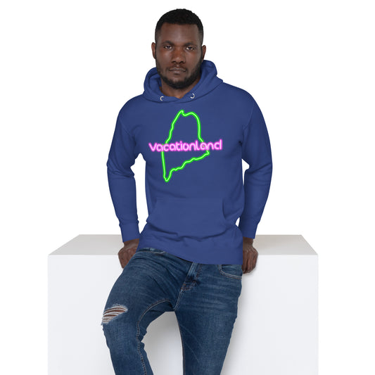 Maine Neon, Unisex Hoodie, Vacationland