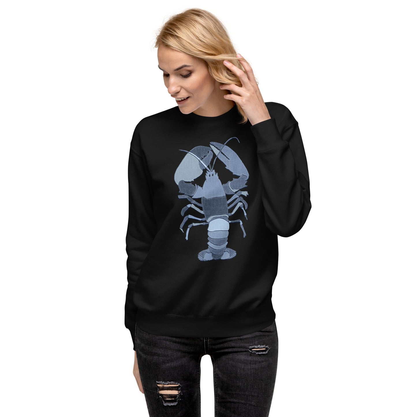 Denim Lobster Unisex Premium Sweatshirt