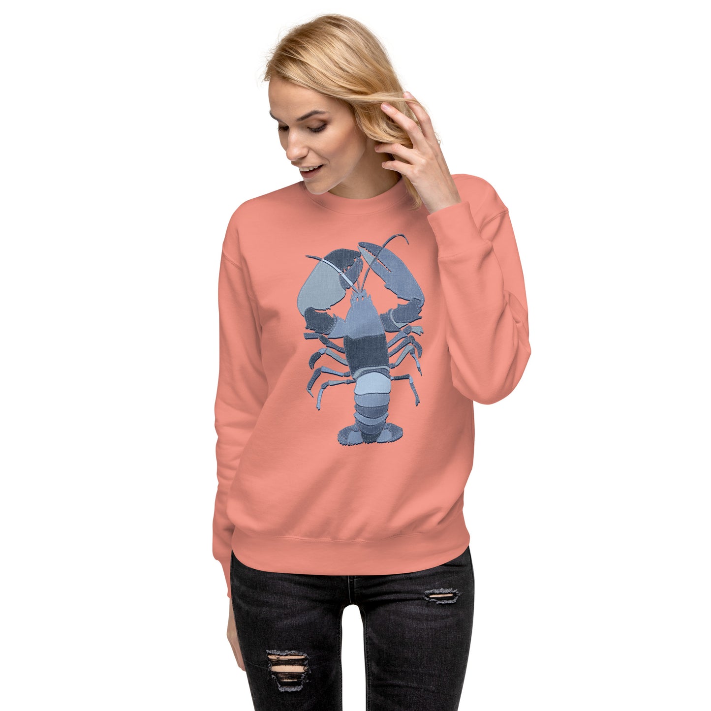 Denim Lobster Unisex Premium Sweatshirt