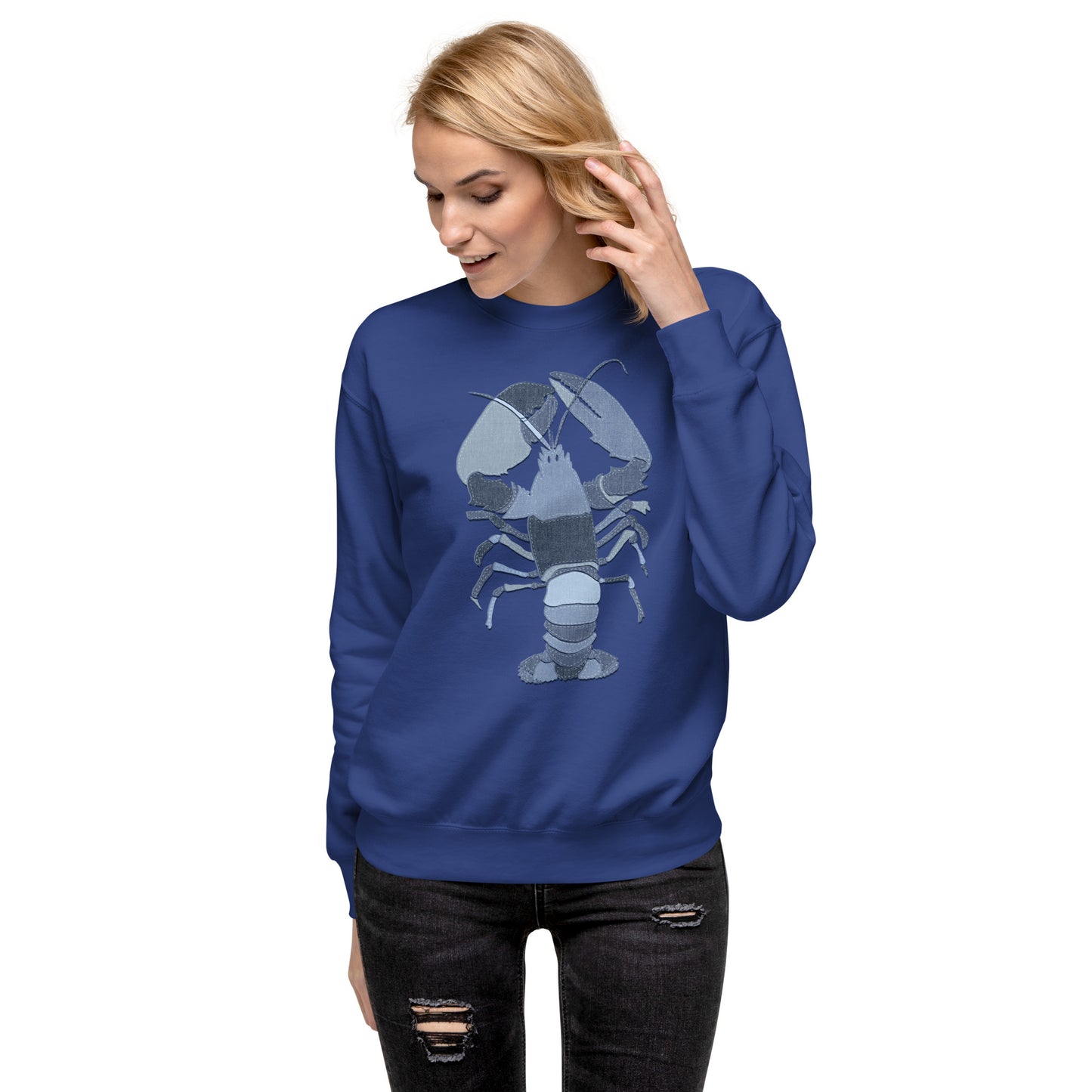 Denim Lobster Unisex Premium Sweatshirt