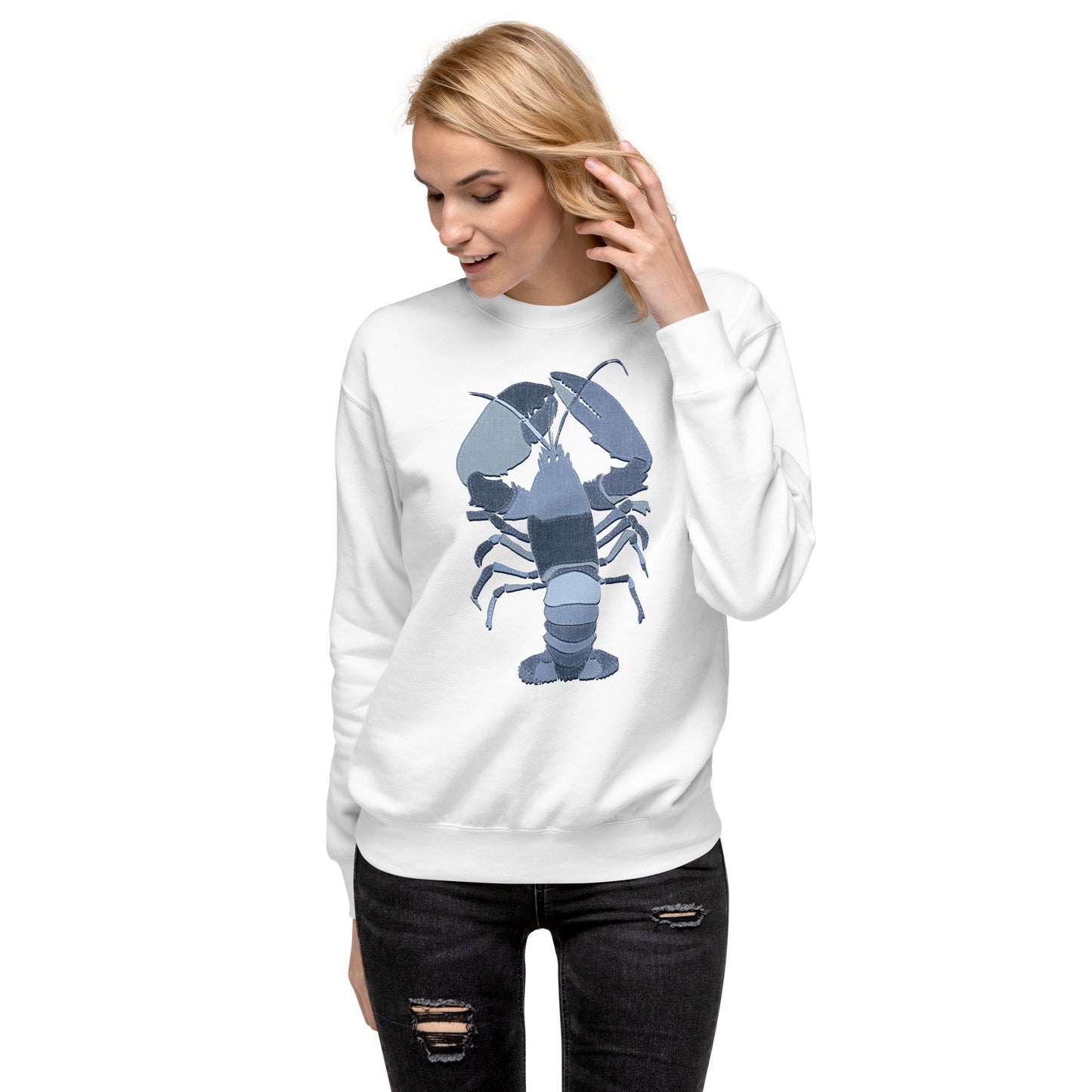 Denim Lobster Unisex Premium Sweatshirt