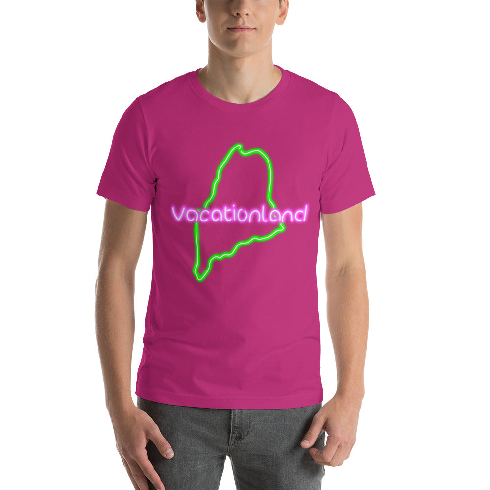 Maine Neon Unisex t-shirt, Vacationland