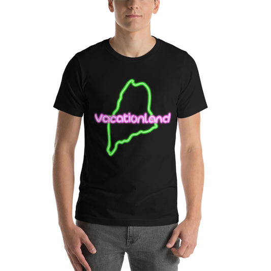 Maine Neon Unisex t-shirt, Vacationland