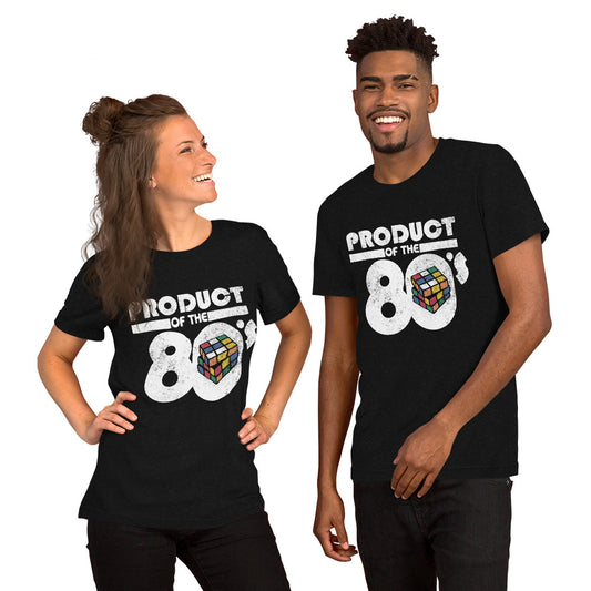 Product of the 80's Unisex t-shirt, dark colors