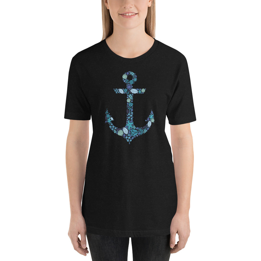 Floral Anchor Unisex t-shirt