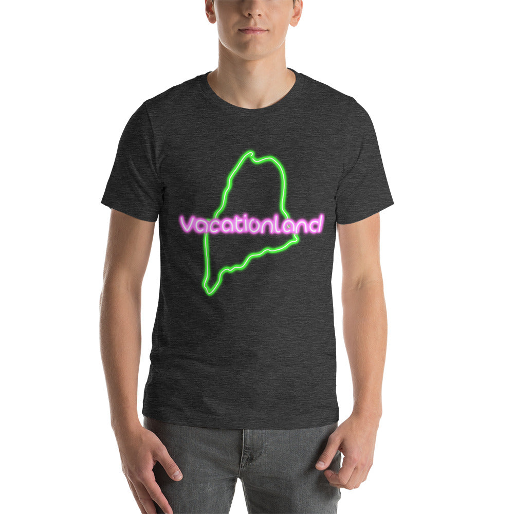 Maine Neon Unisex t-shirt, Vacationland