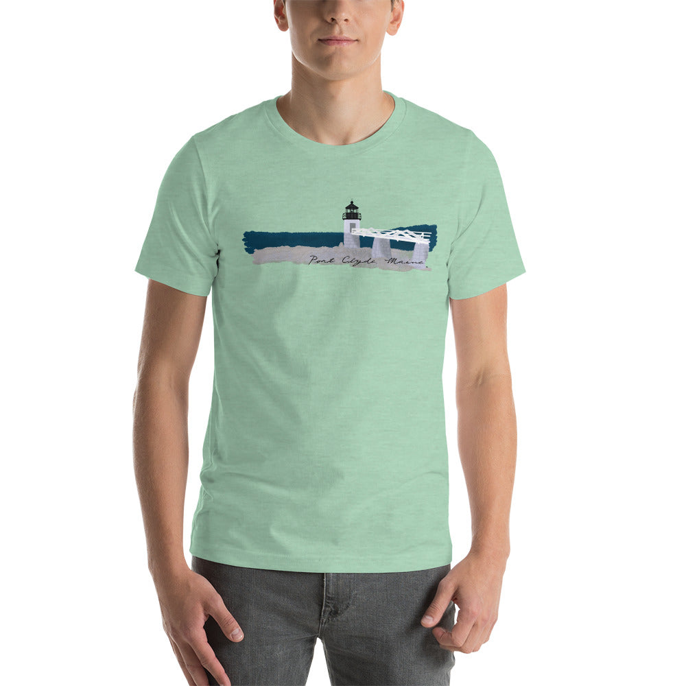 Marshall Point Lighthouse Unisex t-shirt, light