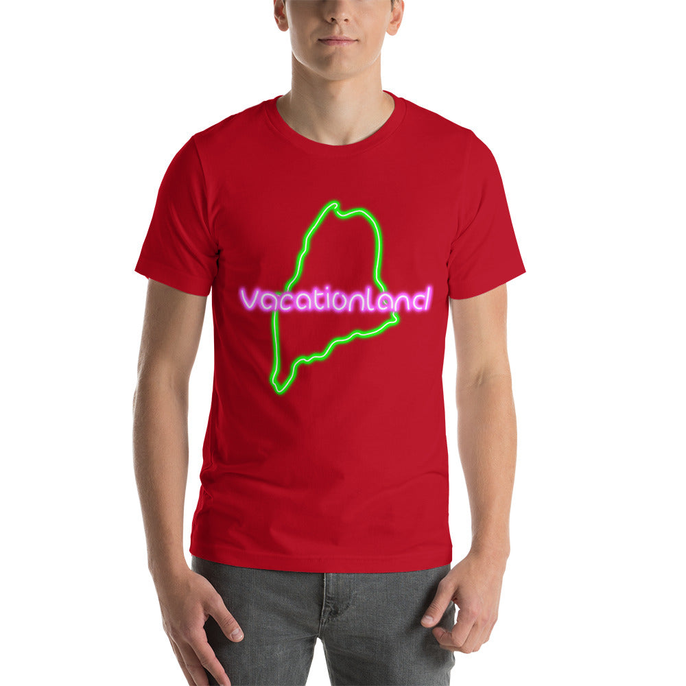 Maine Neon Unisex t-shirt, Vacationland