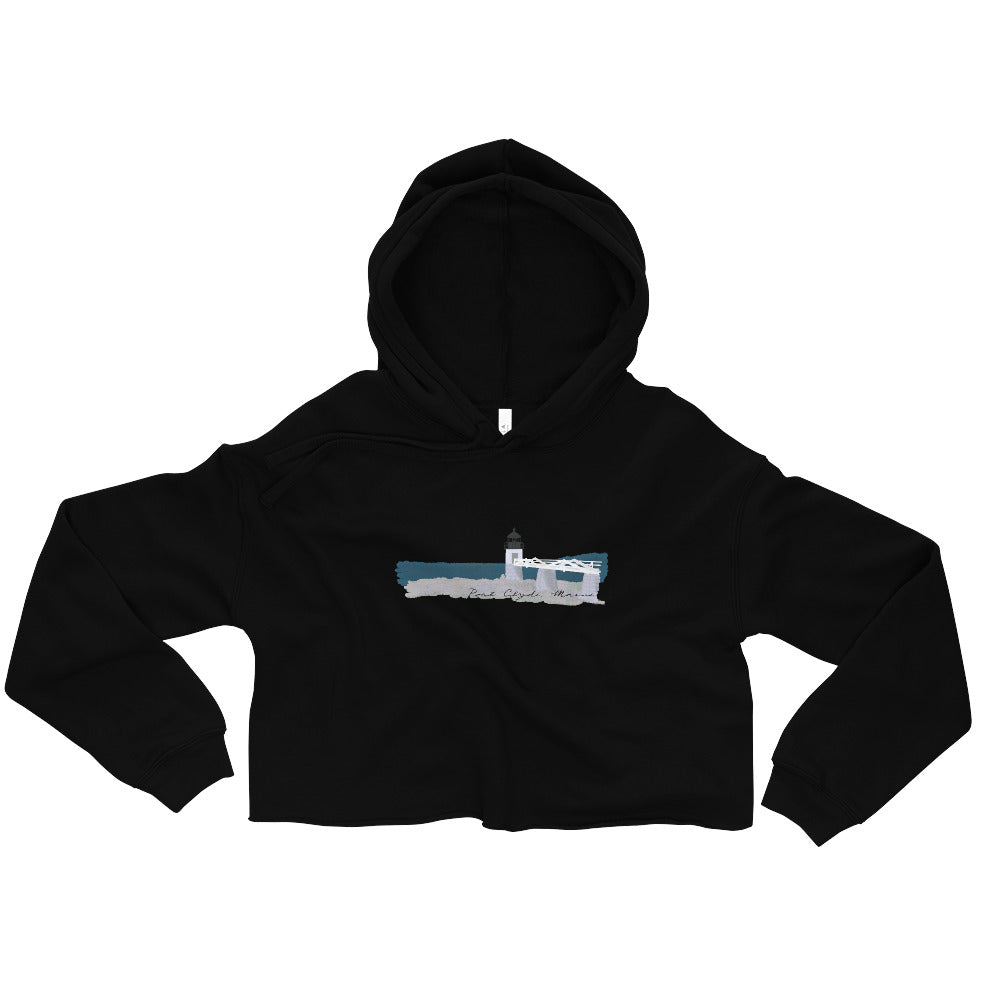 Marshall Point Lighthouse Crop Hoodie