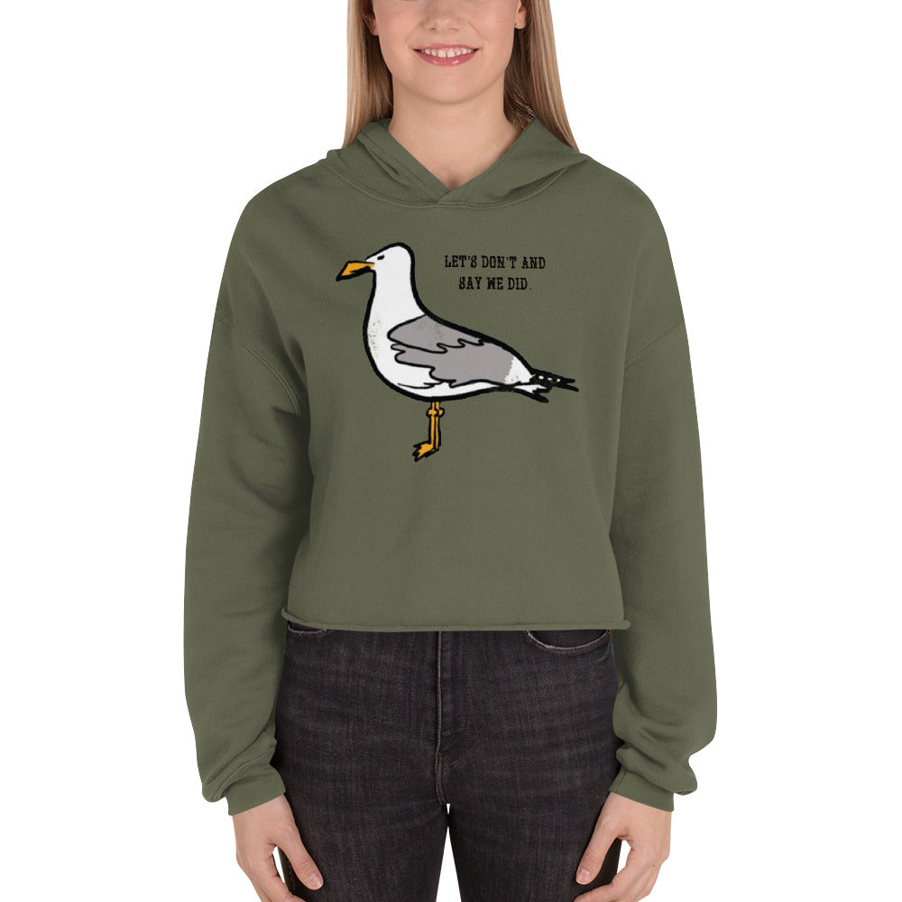 Sarcastic Seagull Crop Hoodie