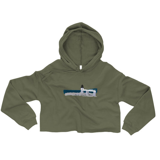 Marshall Point Lighthouse Crop Hoodie