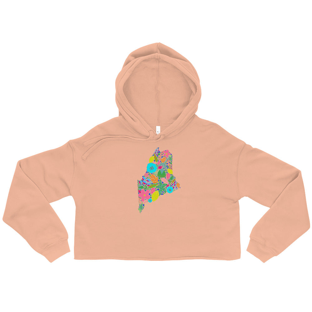 Maine Neon Crop Hoodie