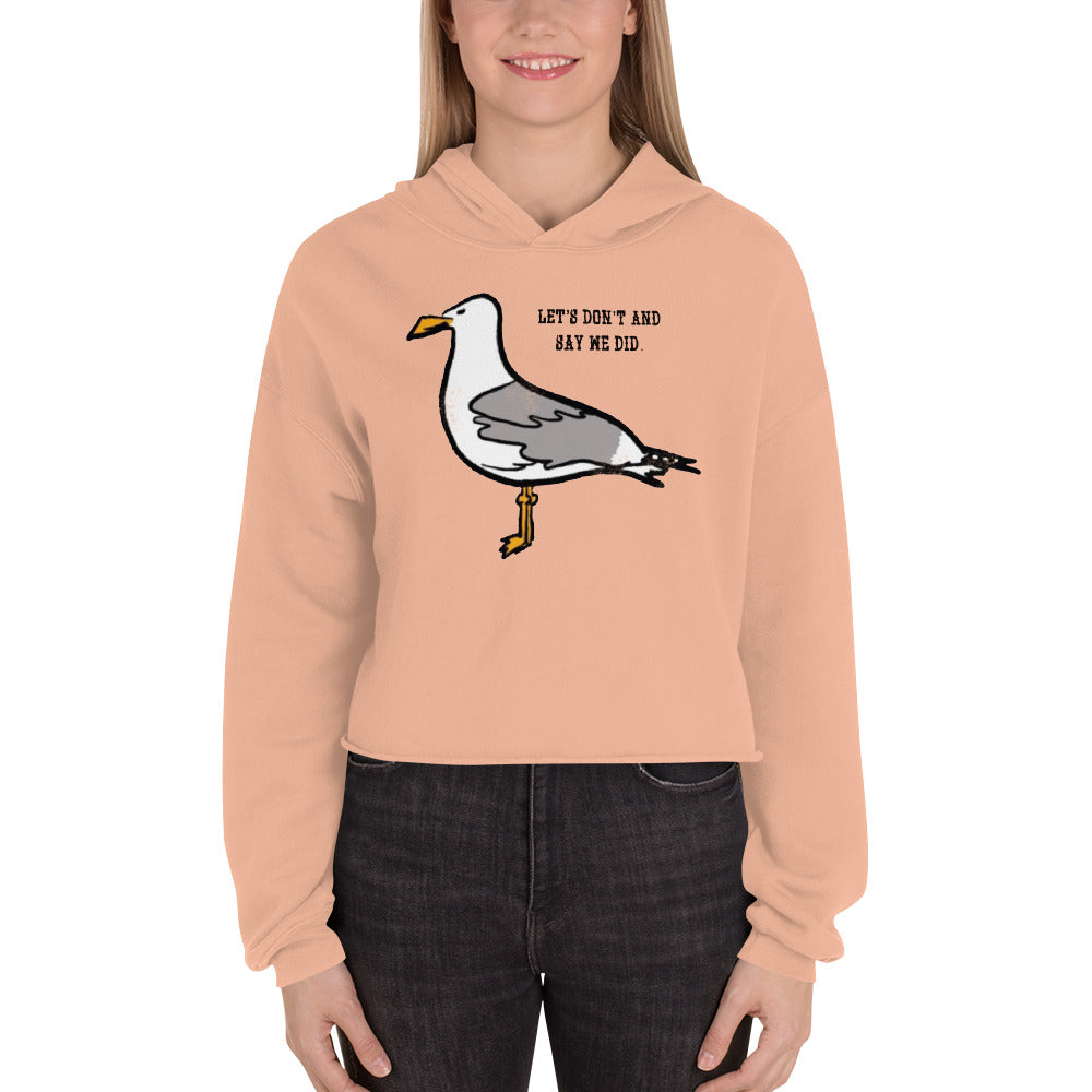 Sarcastic Seagull Crop Hoodie