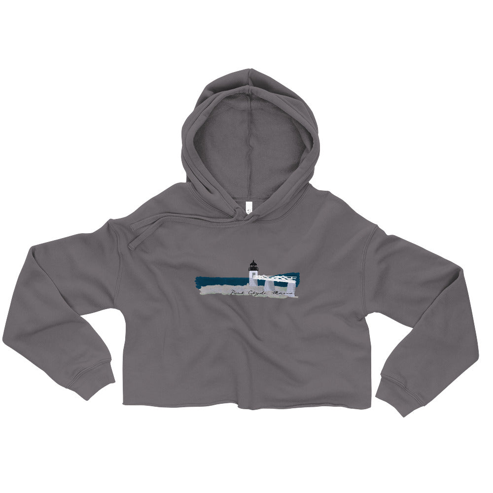 Marshall Point Lighthouse Crop Hoodie