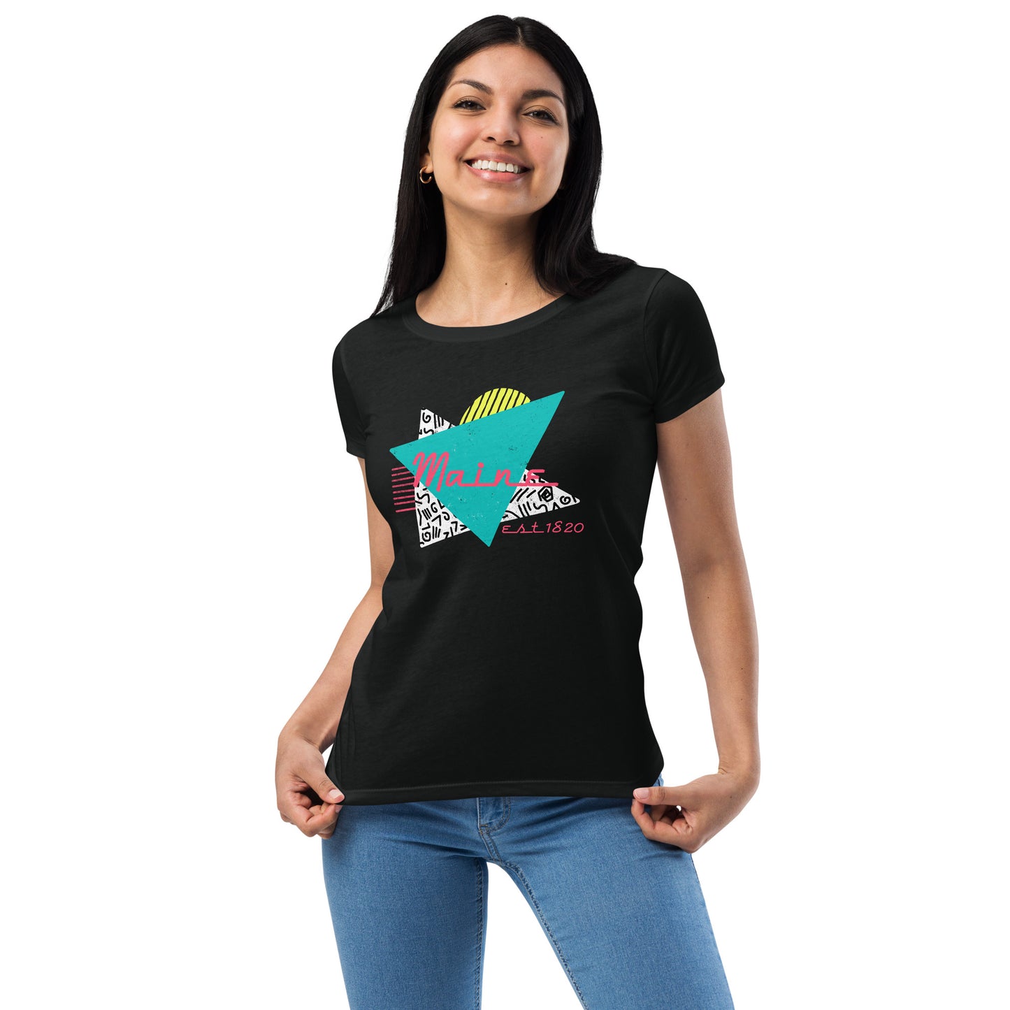 80's Maine Women’s fitted t-shirt