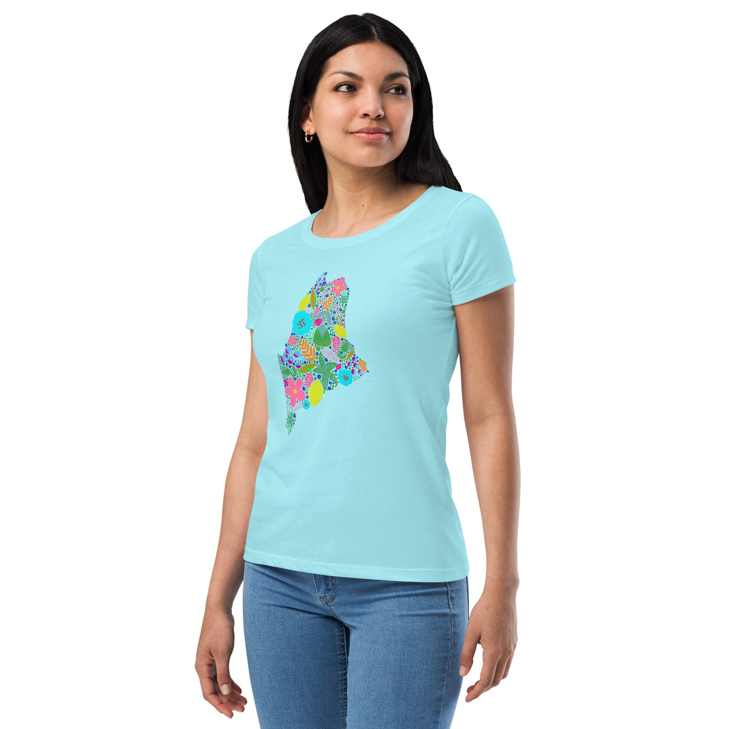 Maine Neon Women’s fitted t-shirt