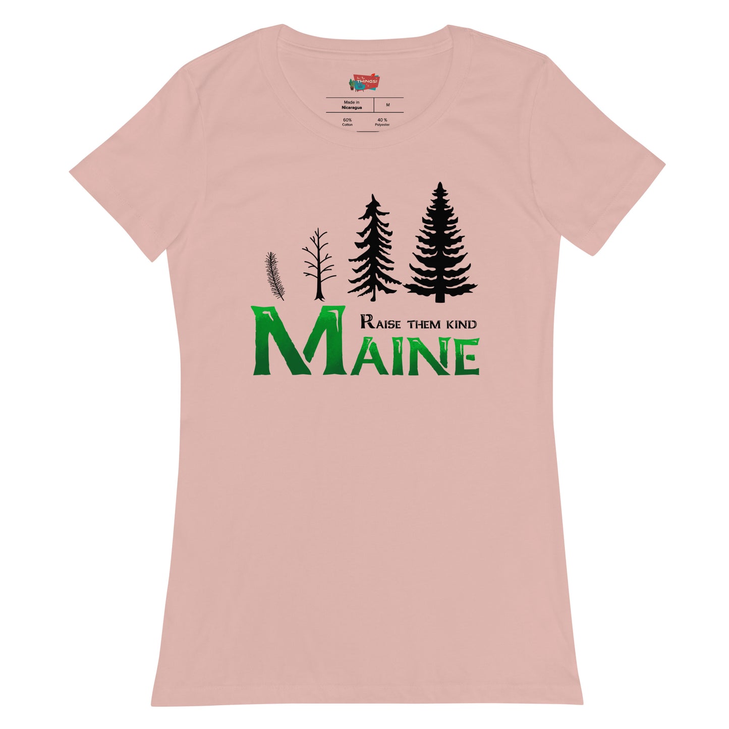 Maine "Raise Them Kind" Women’s fitted t-shirt