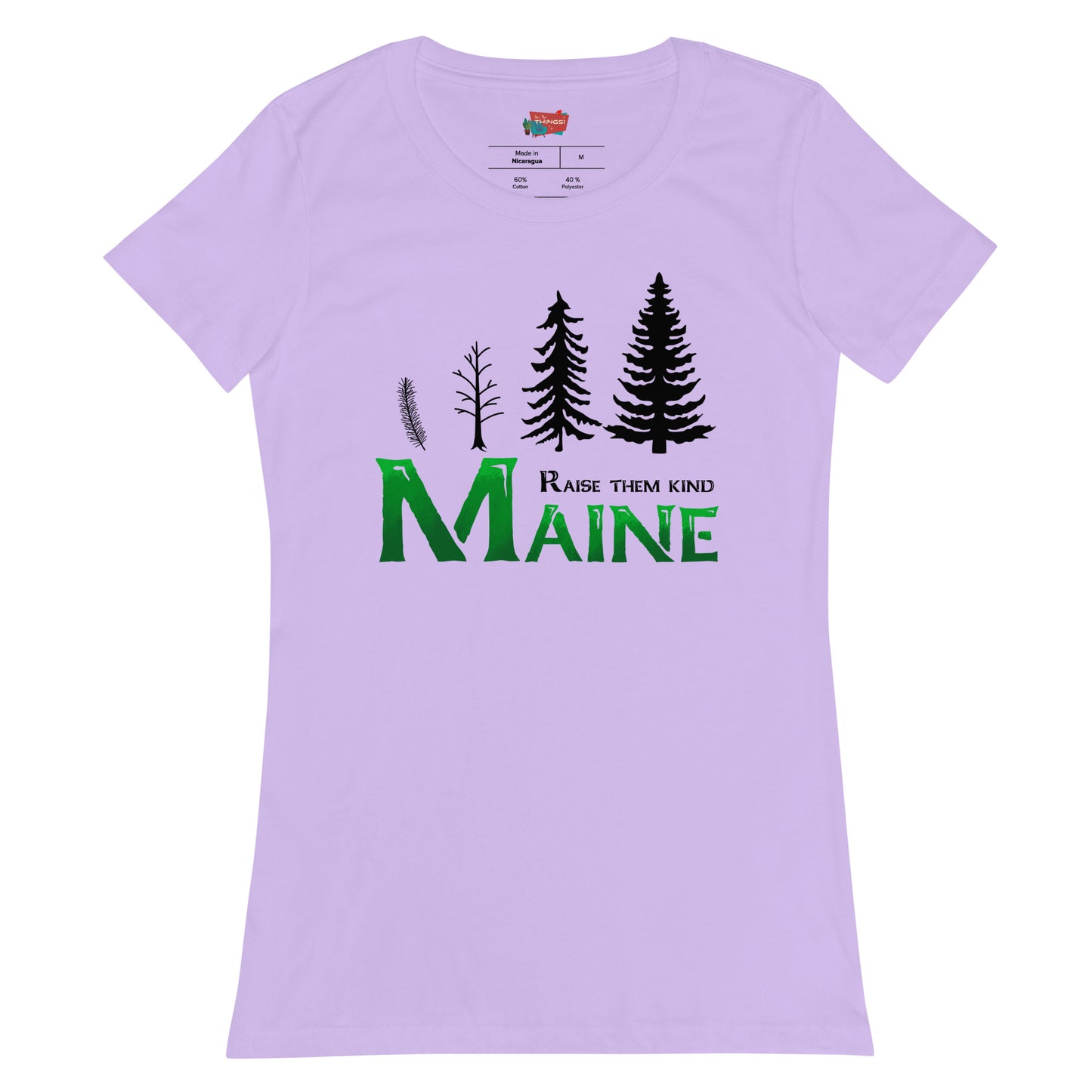 Maine "Raise Them Kind" Women’s fitted t-shirt