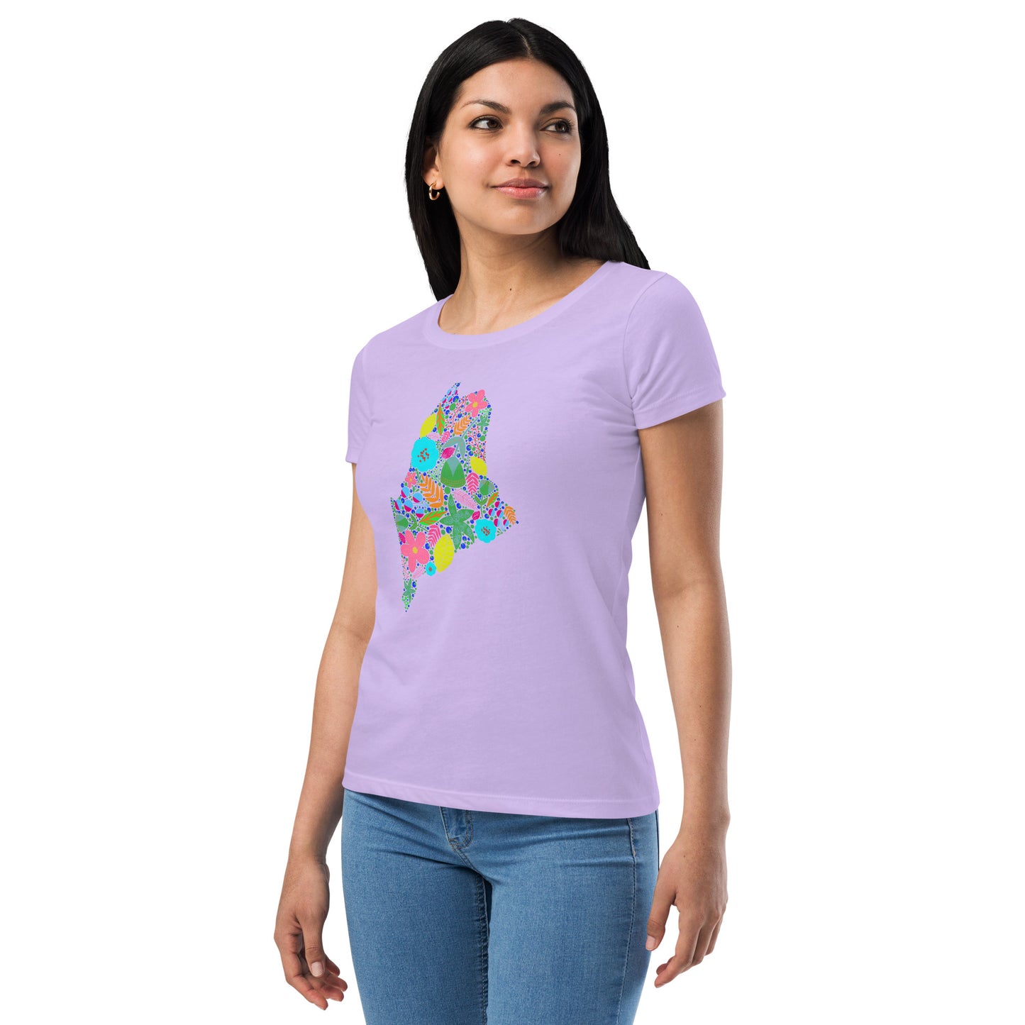 Maine Neon Women’s fitted t-shirt