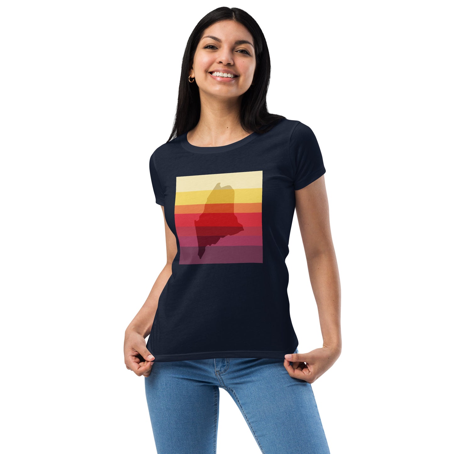 Maine VHS T-120 Women’s fitted t-shirt