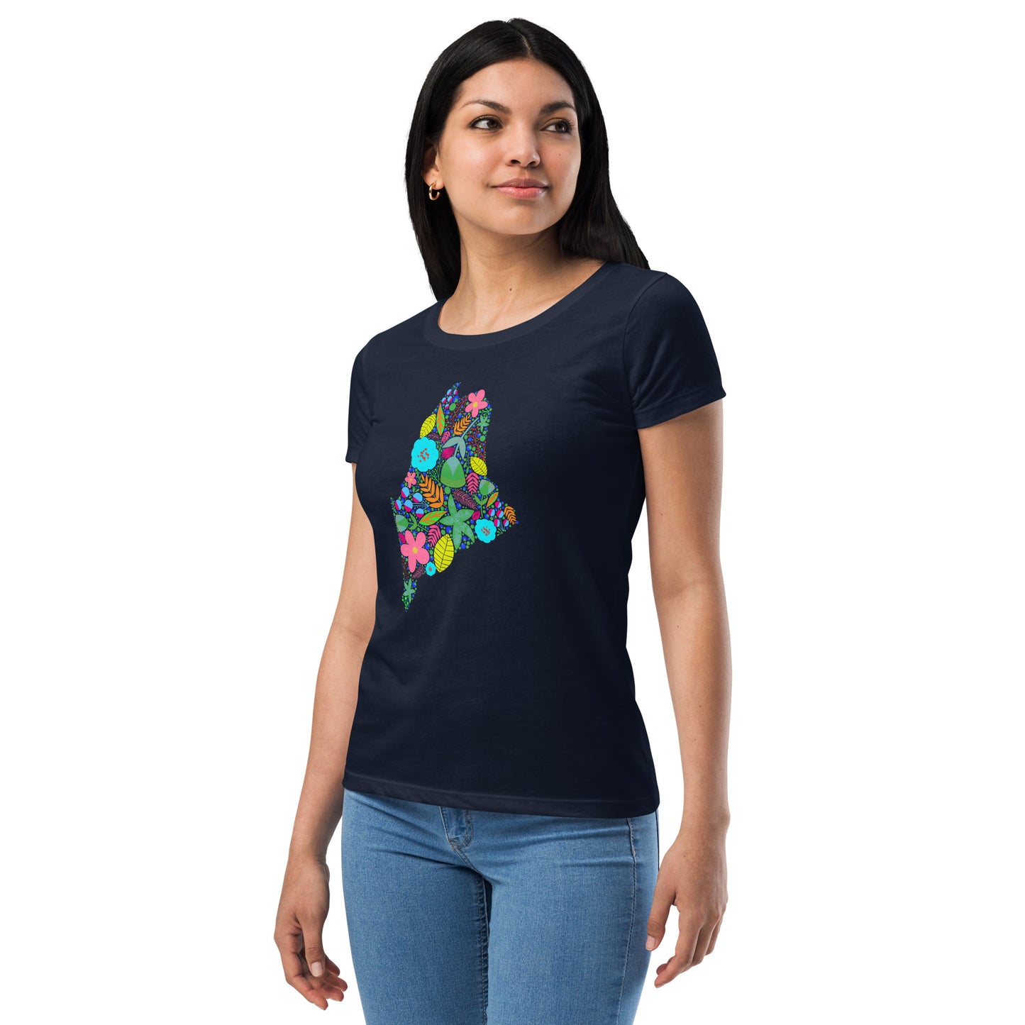 Maine Neon Women’s fitted t-shirt