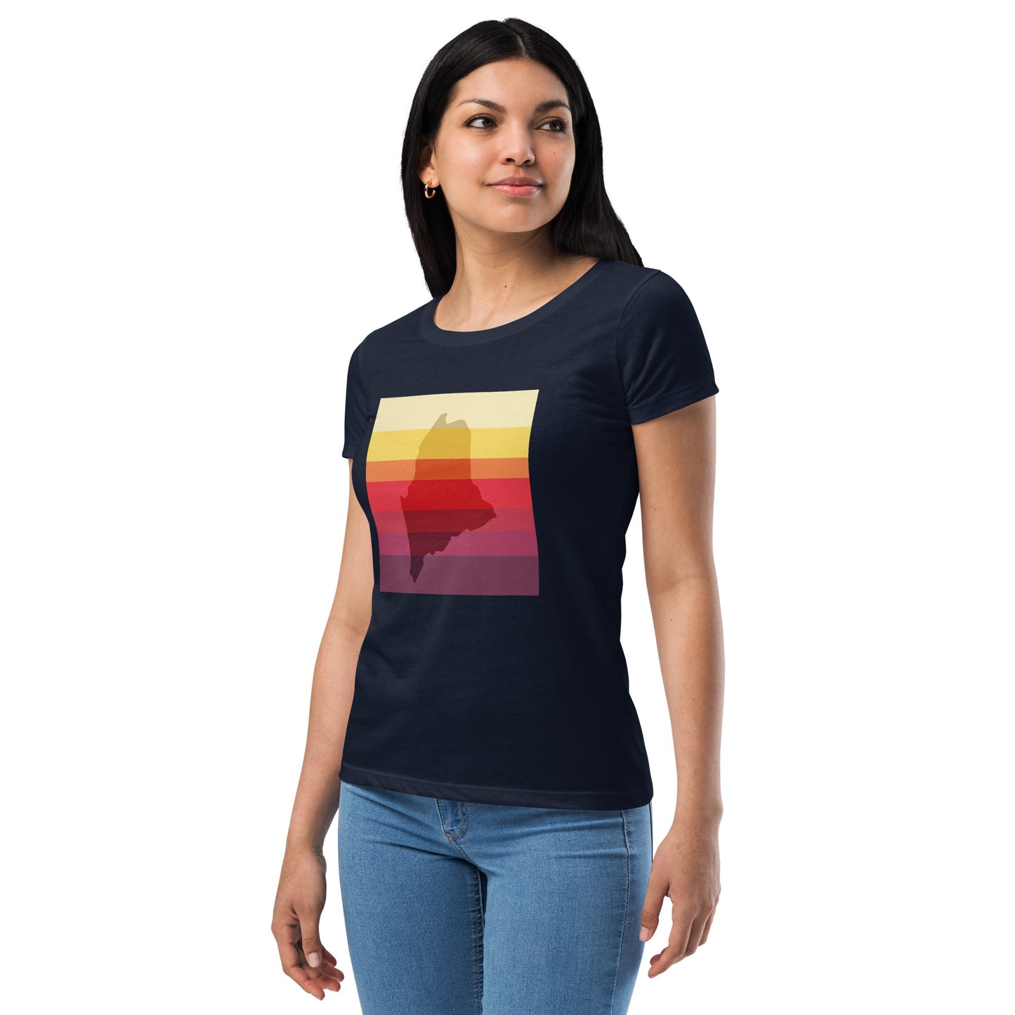 Maine VHS T-120 Women’s fitted t-shirt